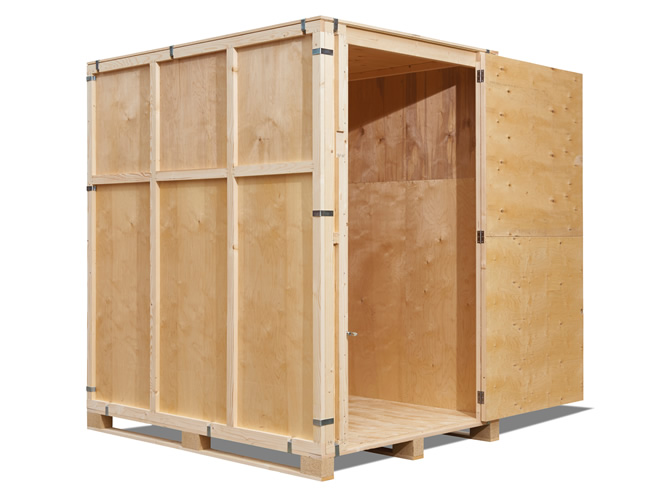 wood storage container